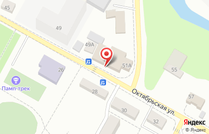 Магазин Все для рукоделия на Октябрьской улице в Пушкино на карте