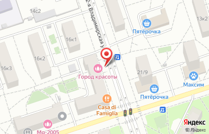 Сеть салонов красоты Город красоты на метро Перово на карте