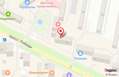 Магазин Дуэт на проспекте Победы на карте