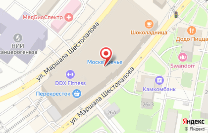 Ювелирный магазин Оникс в Москворечье-Сабурово на карте