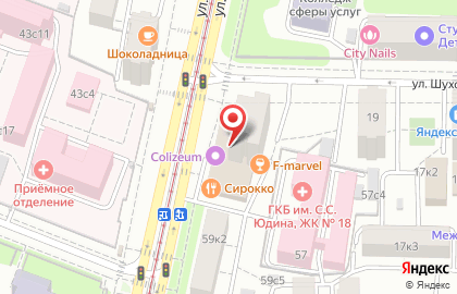 Киберспортивная арена Colizeum в ТЦ Шаболовка, 34 на карте