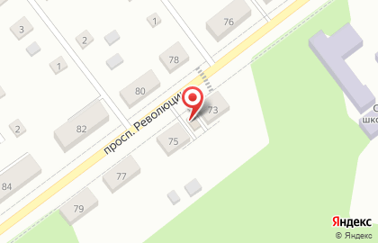 Продовольственный магазин на проспекте Революции на карте