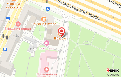 Ресторан Il BAROLO на Ленинградском проспекте на карте