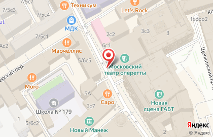 Московская Оперетта на карте