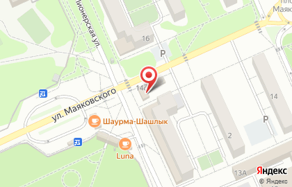 Магазин продуктов на Пионерской, 14а на карте