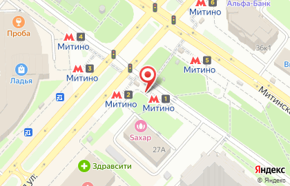 Ателье-магазин Мария на Митинской улице на карте