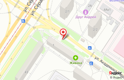 Венеция на улице Академика Бардина на карте