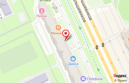 Кафе Хачапури & хинкали на проспекте Большевиков на карте