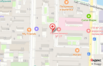 Детский сад №12 с приоритетным осуществлением деятельности по художественно-эстетическому развитию детей Адмиралтейского района на карте