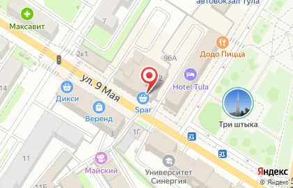 Аптека Spar в Советском районе на карте