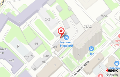 Автомойка Сто Универсал+ на улице Ольминского на карте