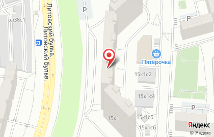 Автошкола HiDrive на Литовском бульваре на карте