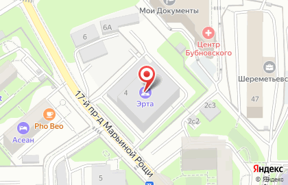 Центр государственных услуг Мои документы в 17-м проезде Марьиной Рощи на карте