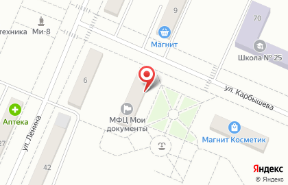 Многофункциональный центр Мои документы на улице Карбышева на карте