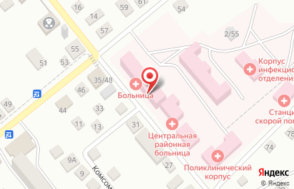 Льговская центральная районная больница на карте