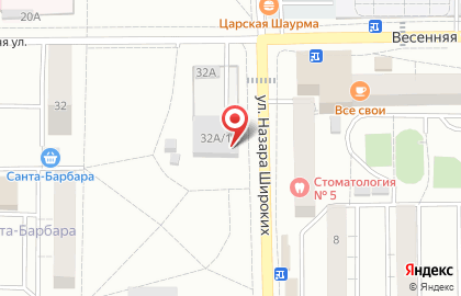 Автостоянка в Чите на карте