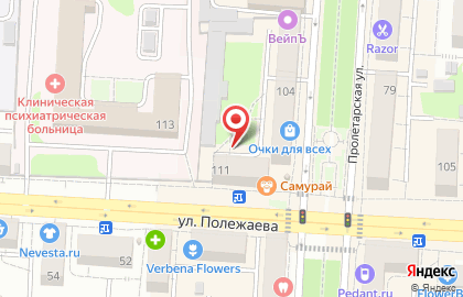 Крот на улице Полежаева на карте