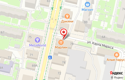 Лаундж-кафе Myroomclub на Советском проспекте на карте
