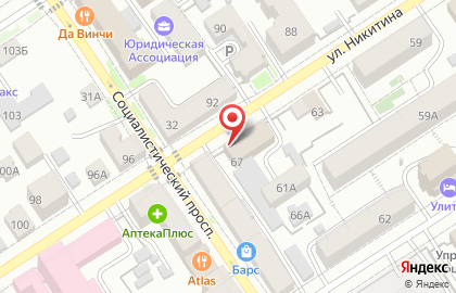 Тату-студия Криzис в Центральном районе на карте