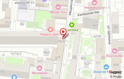 Продюсерский центр Comedy Club Production в Мещанском районе на карте