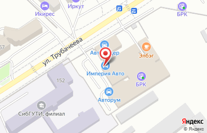 Магазин автозапчастей Империя Авто в Октябрьском районе на карте
