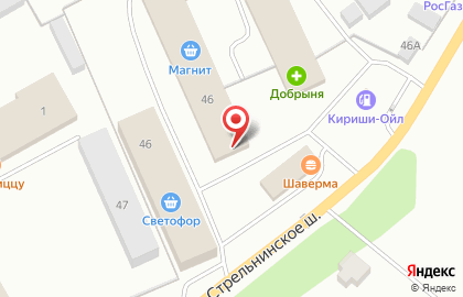 Супермаркет Магнит на Красносельском шоссе на карте