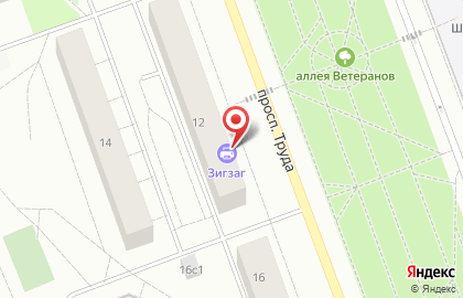 Настоящая Пекарня на проспекте Труда на карте