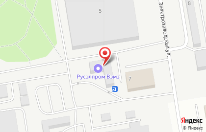 Торговый дом Русэлпром на Электрозаводской улице на карте
