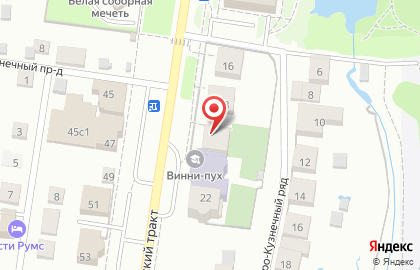 Спортивный центр Олимп на Московском тракте на карте