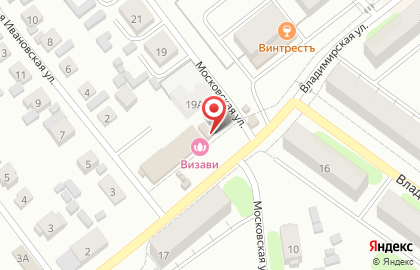 Девятка на Владимирской улице на карте