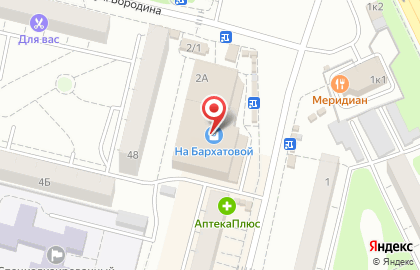 Интим на улице Бархатовой на карте