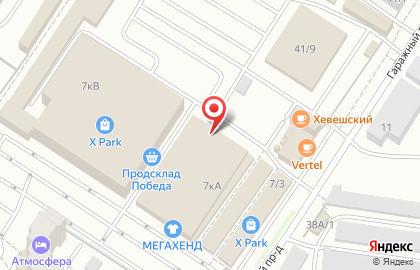 Оптово-розничная компания САНТЕХМАРКЕТ в Гаражном проезде на карте