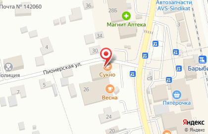 Кафе СУКНО на карте