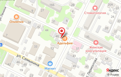Пиццерия Адельфия на карте