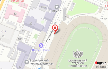 Киоск быстрого питания Русский Аппетит на Студенческой улице, 17 на карте