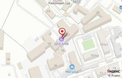 Автошкола ДОСААФ России в Центральном районе на карте