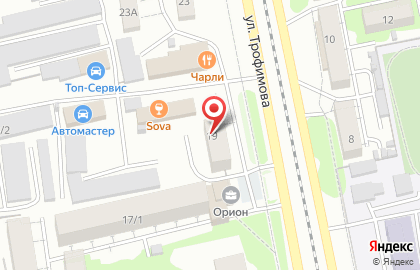 Торгово-монтажная компания Хранитель на улице имени Героя Советского Союза Трофимова на карте