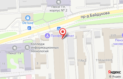 Пензенский казачий институт технологий в Октябрьском районе на карте