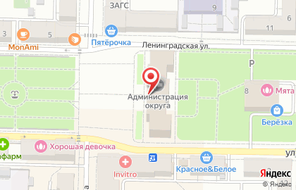 Избирательная комиссия Самарской области на улице Пушкина на карте