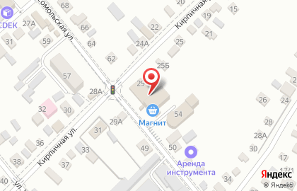 Магазин мебели на Комсомольской улице 58 на карте