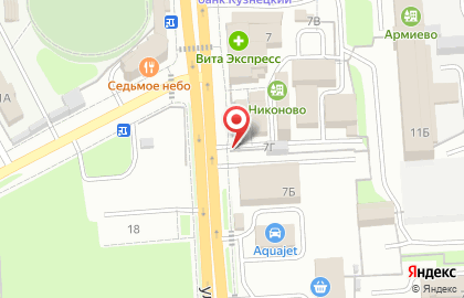 Автостоянка в Пензе на карте