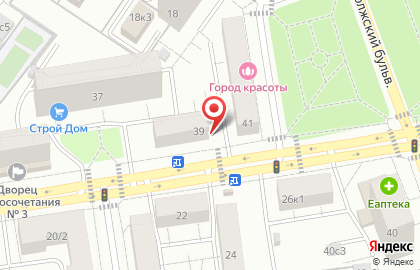 Салон цветов в Москве на карте