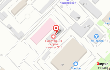 Городская станция скорой медицинской помощи на проспекте Металлургов на карте
