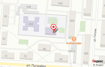 Детский сад №21 на улице Пугачёва на карте