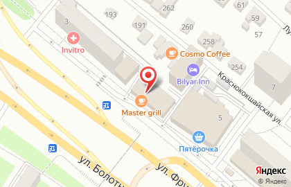 Кафе-бистро Master grill в Кировском районе на карте