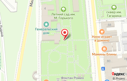 Парк культуры и отдыха Летний сад им. М. Горького на карте