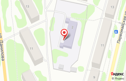 Детский сад №4 на улице Данилова на карте