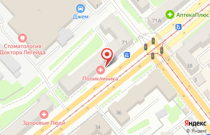 Поликлиника Городская клиническая больница №2 на проспекте Дзержинского, 71 на карте