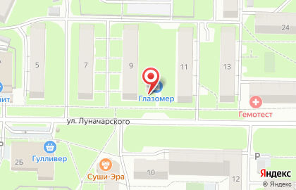 Оптика №1 в Железнодорожном районе на карте