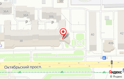 Салон дверей Мир дверей на Октябрьском проспекте на карте